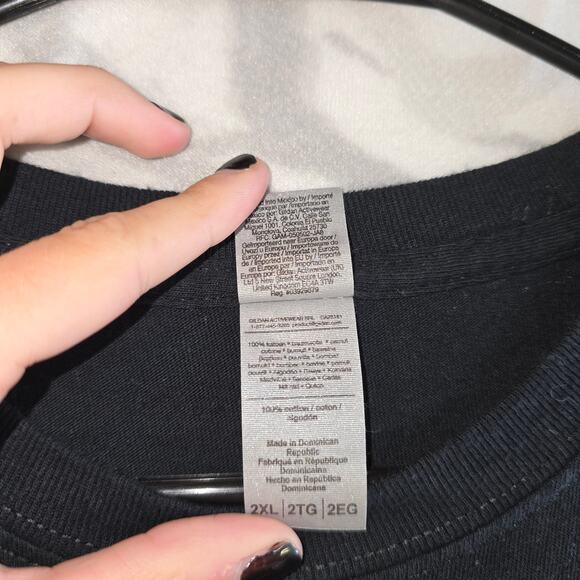 Nashville TN Black Tie Dye Graphic T-Shirt Unisex Size 2XL - Picture 7 of 7